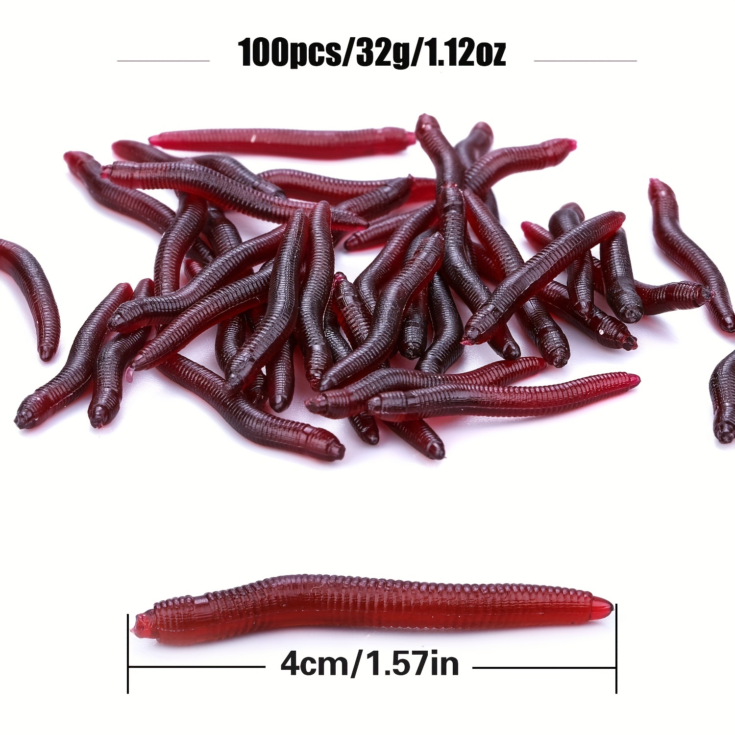 Fishing Lure Fishing Bait 4cm Soft Insects False Earthworm Sea Bait  Bloodworm Lures Artificial Baits, Soft Plastic Lures -  Canada
