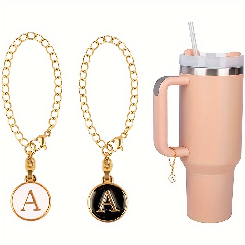 2pcs/Set Letter Charms Accessories For Simple Modern Cup Name Id