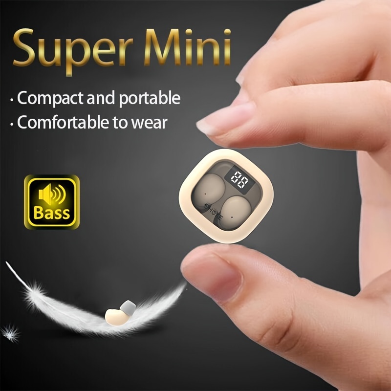 

Ultra-small Mini Wireless Earphones, Dual-ear Sleep Tws In-ear Style, For Male And Female Universal Music Listening, Sports Fitness Running Earphones, 5.3 Chip For Android, For Iphone Universal