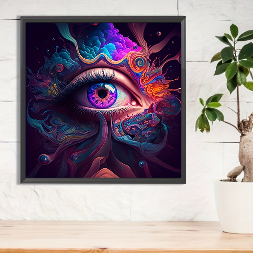 Psychedelic Trippy Tree Of Life Diamond Mosaic Painting Rhinestone