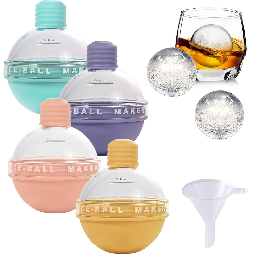1pc Creative Light Bulb Shaped Ice Ball Maker, Whiskey Ice Mold, Candy  Color Ice Cube Tray For Whiskey And Cocktails