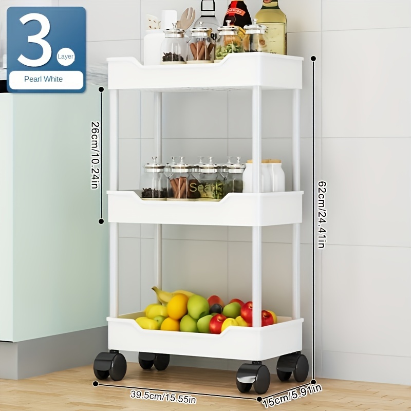 Multi layer Storage Rack Cart Movable Small Cart Shower - Temu