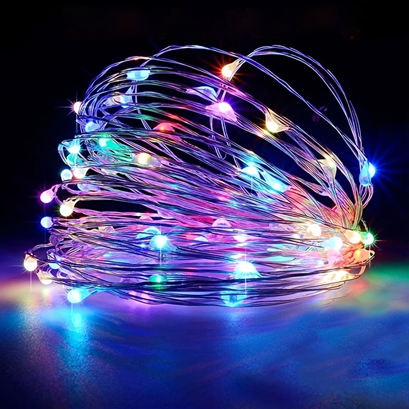 Party Camping Atmosphere String Light 2 en 1 LED+RGB Luces - Temu