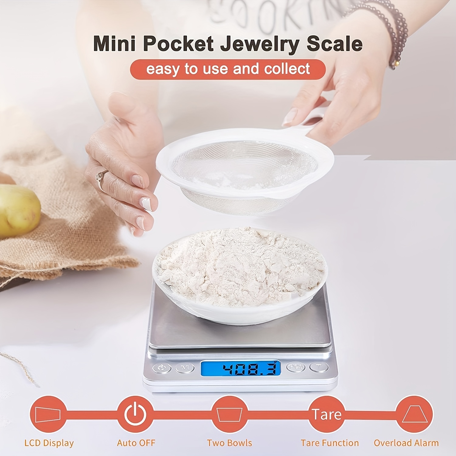 Food Scale Kitchen Scale Digital Food Scale Weight Grams And - Temu