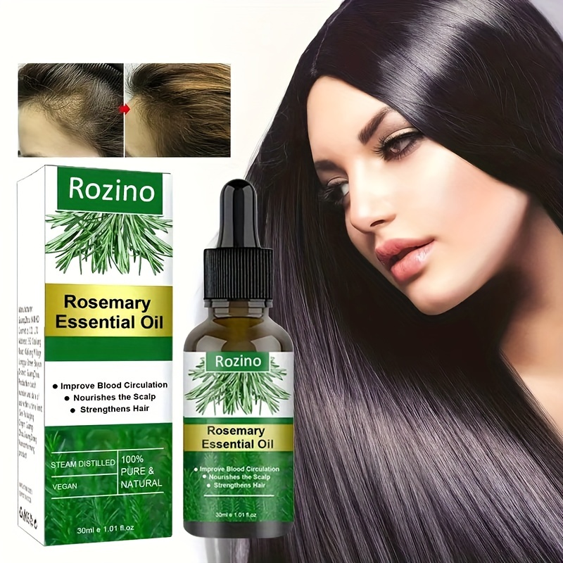 Olio di Rosmarino Essenziale per capelli Secchi e Danneggiati, Nutre Il  Cuoio Capelluto, Stimola la Crescita dei Capelli, 60ml : : Bellezza