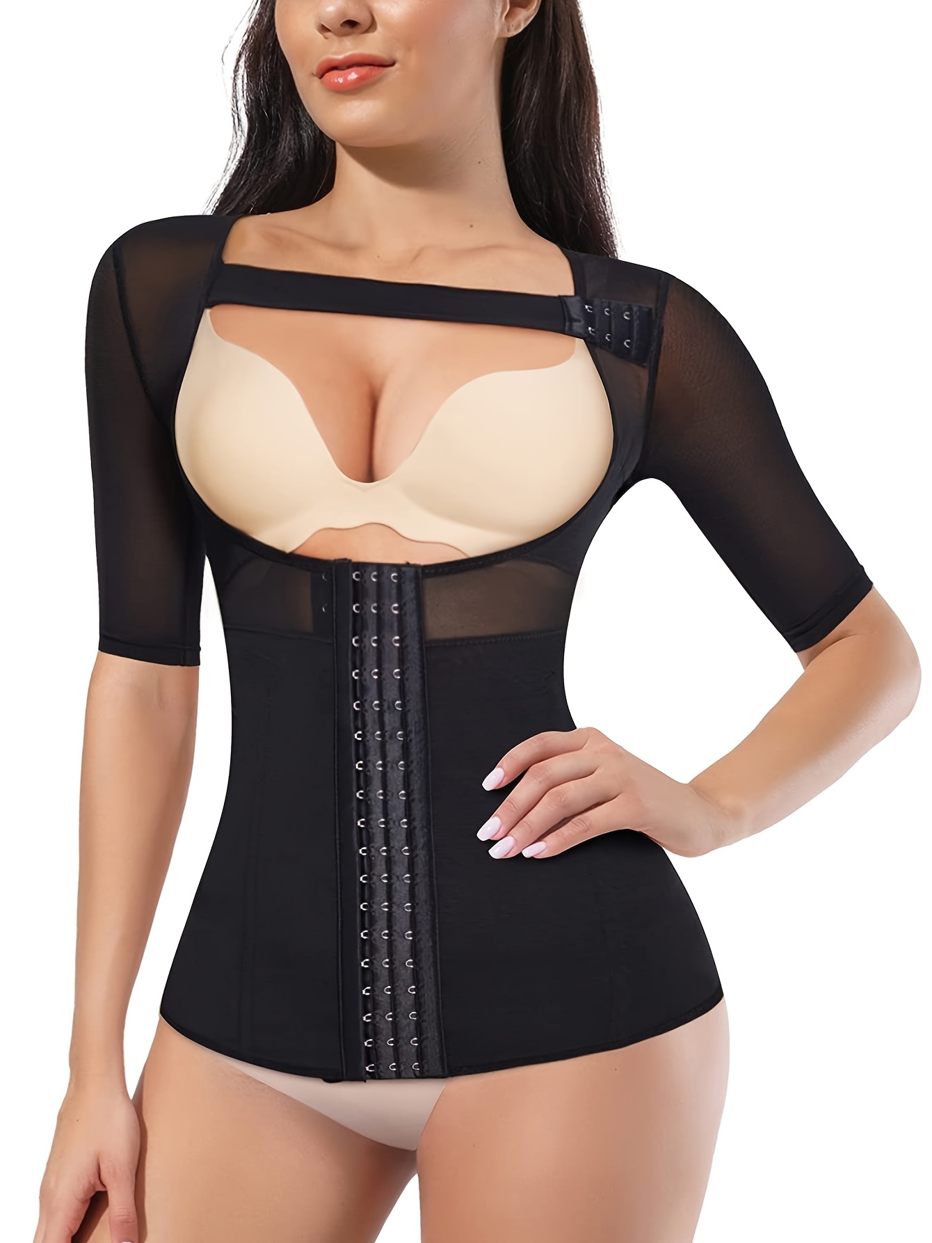 Gotoly Women Bodysuit Waist Trainer Full Body Shaper Tummy Control Slimming  Shapewear Open Bust Corset Tank Tops(Black,Small) : : Clothing,  Shoes & Accessories