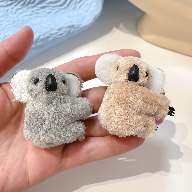Cute Plush Koala Hair Clip Girls Small Bangs Hair Barrette - Temu