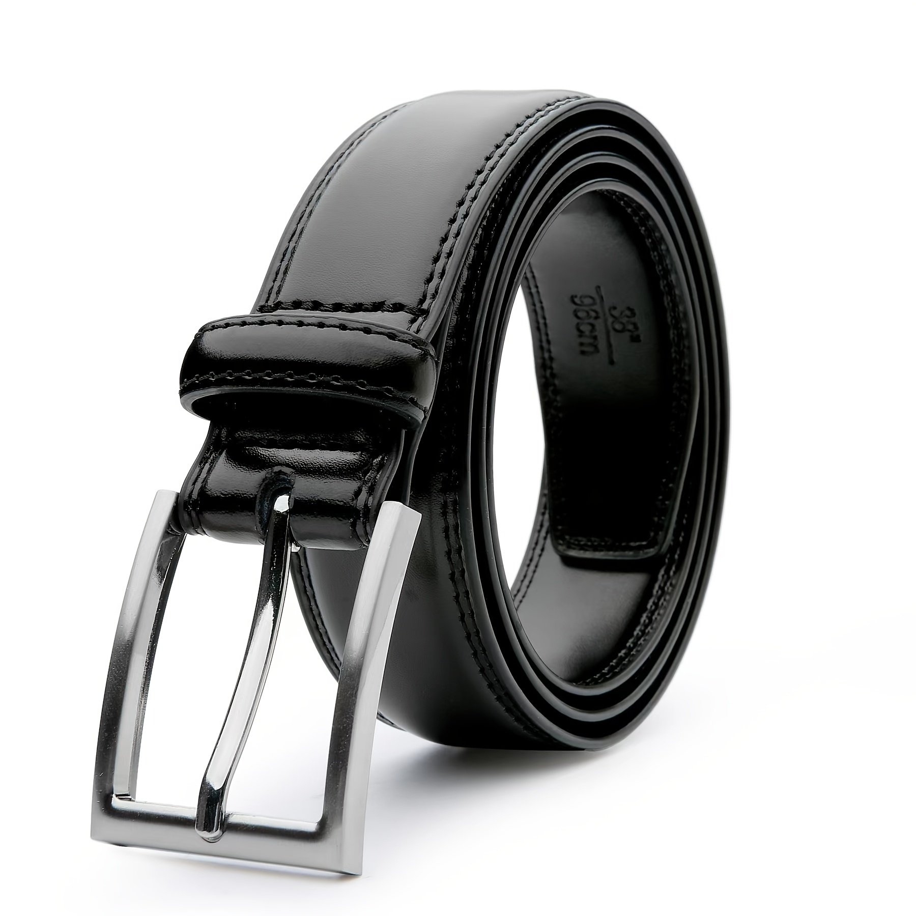 Mens Genuine Leather Belt Fashion Classic Casual Belt With Single Prong  Buckle For Jeans Pants Work And Business Gift For Dad Husband - Jewelry & 