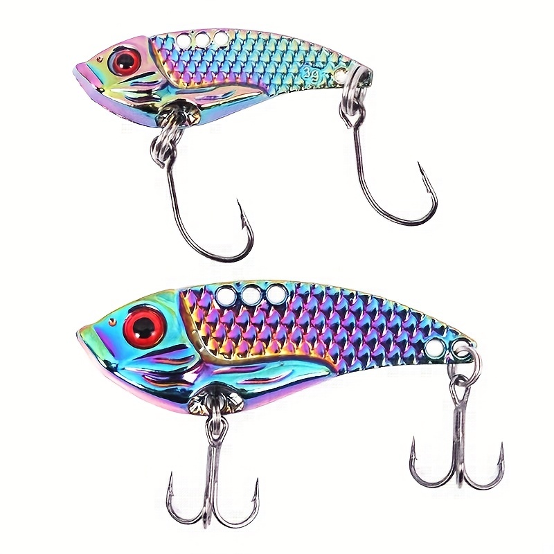 1pc Lipless Crankbait With Barbed Treble Hook Fishing Lure Zinc