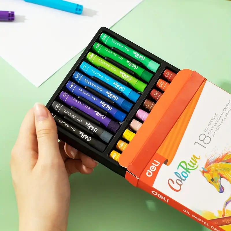 Deli 12 Colors Oil Pastels Professional Painting Oil Pastels Set Soft Oil  Pastels For Artists, Back To School, School Supplies, Kawaii Stationery,  Colors For School, Markers, Stationery, Writing Pens, Colored Markers, Back