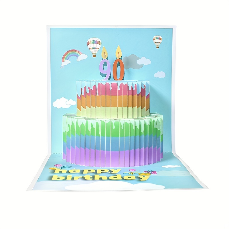 Carte d'anniversaire musicale,carte Pop-Up musicale pour enfants,carte de  v¿ux musicale 3d cadeau de fête d'anniversaire pour bébé montré - Type  Musical card #C