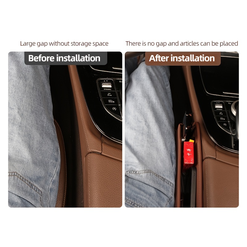 2pcs Car Seat Crevice Blocker Paired Seat Gap Filler Mercedes
