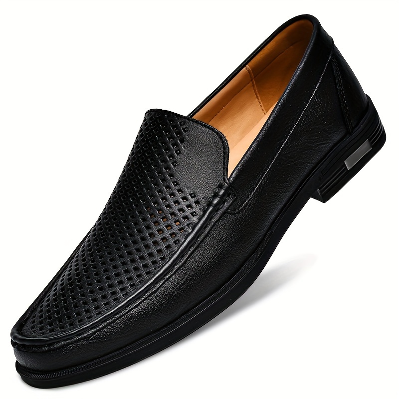 Zapatos Cuero Sintético Informales Formales Hombres, Cómodos Zapatos  Conducción Suela Suave Transpirable - Calzado Hombre - Temu