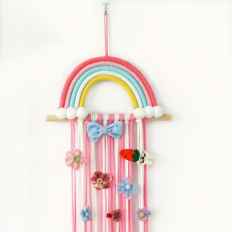 Rainbow Type Hanging Hair Accessories Organizer Wall Hanging - Temu