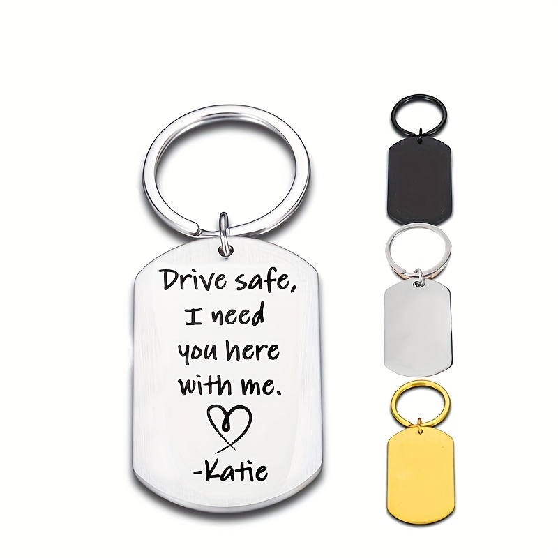 Keychain With Initial Personalized Car Accessories Custom 