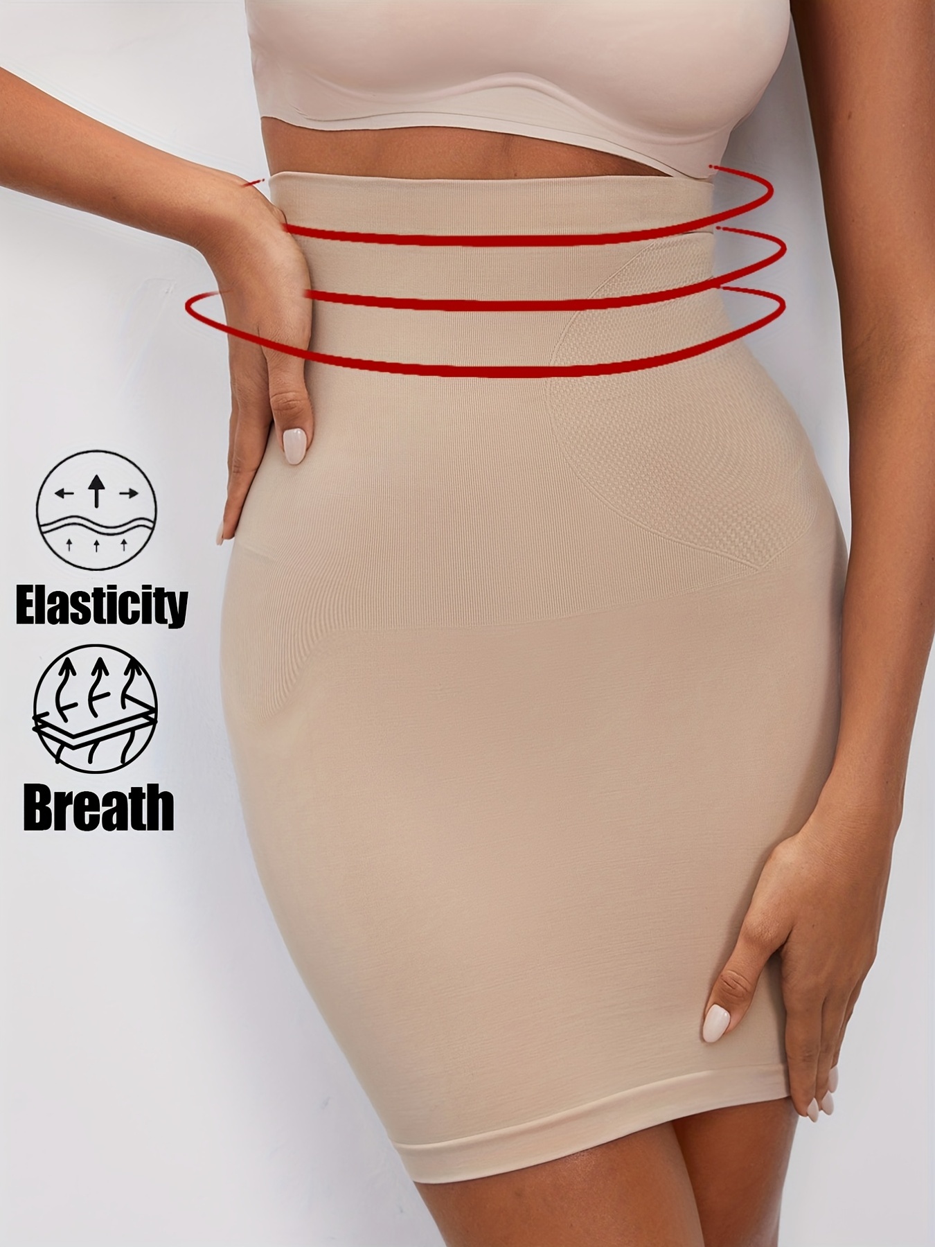 Women's Tummy Control Shapewear Half Slip Skirt