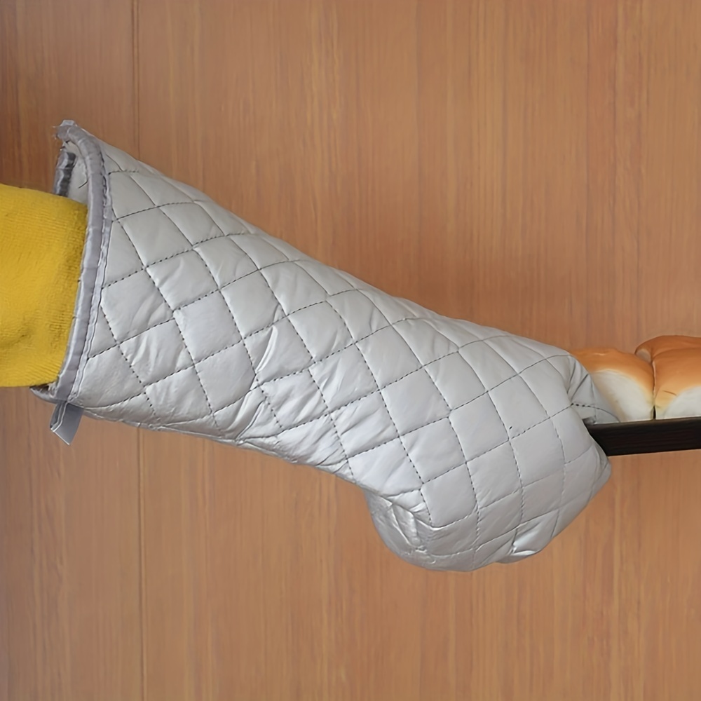 Polyester Oven Mitts Heat Resistant Double Layer Baking Insulation Gloves