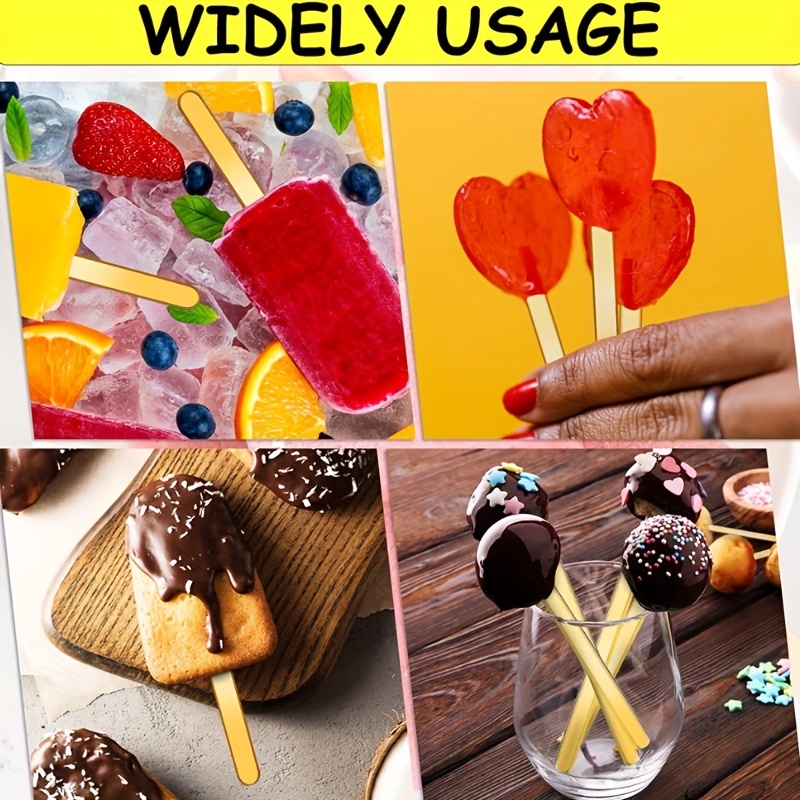 New Summer Ice Cream Tools With Wooden Sticks - Temu