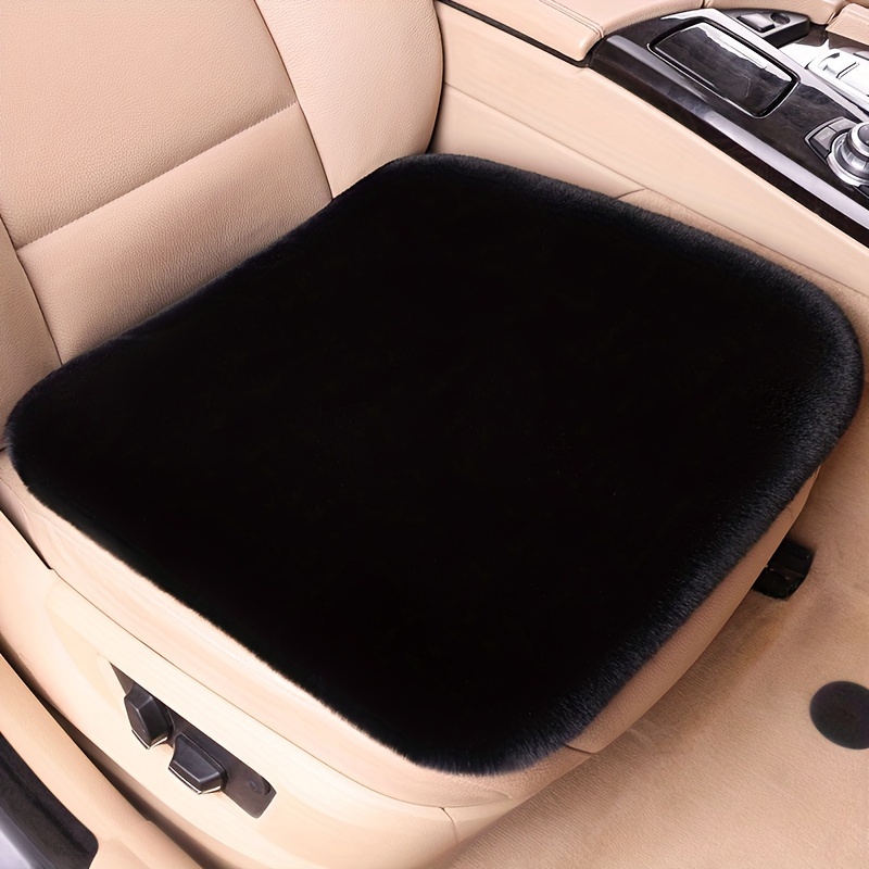 Car Plush Seat Cushion Winter Warm Imitation Rabbit Fur Seat - Temu