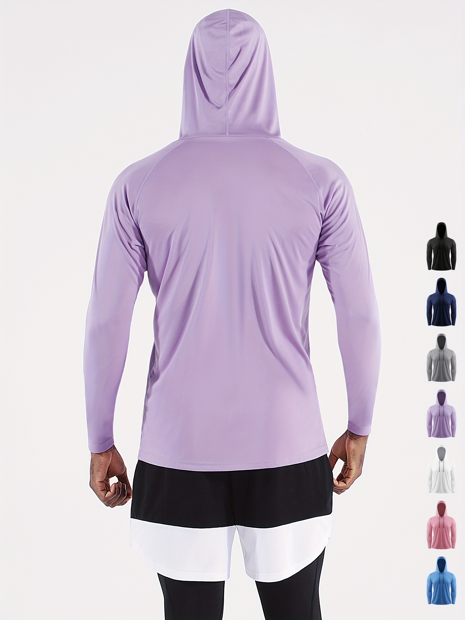 Upf 50+ Men's Hooded Athletic Shirt Sun Protection Outdoor - Temu