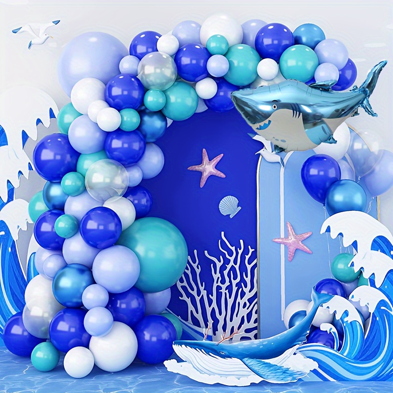 Underwater Ocean World Theme Balloon Garland Arch Kit Rubber - Temu