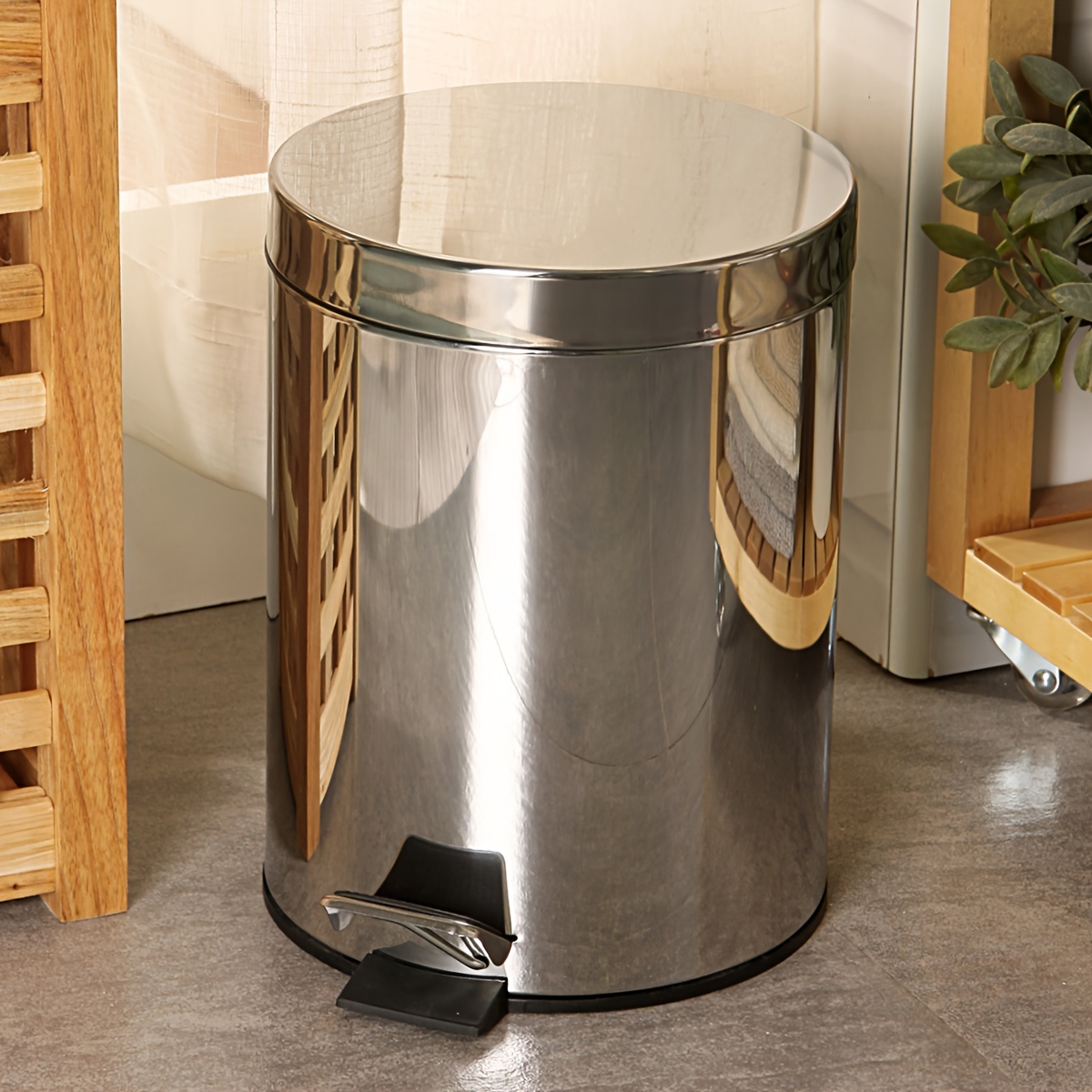 Stainless Steel Trash Can Commercial Large Capacity Toilet - Temu