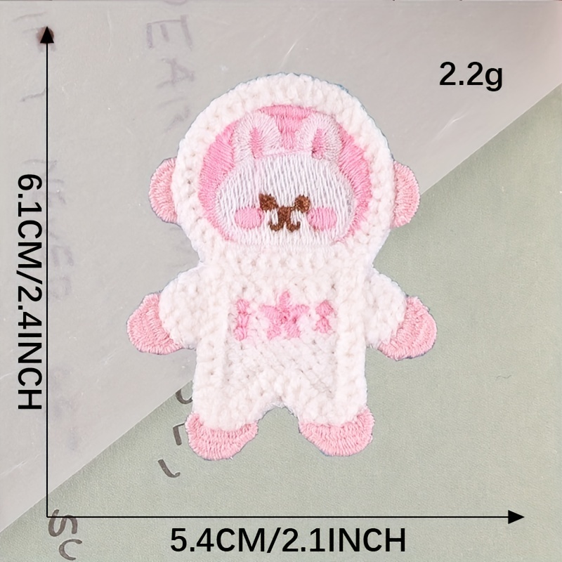 4pcs Space Bear Patches for Girls Clothing DIY Hand Sewing