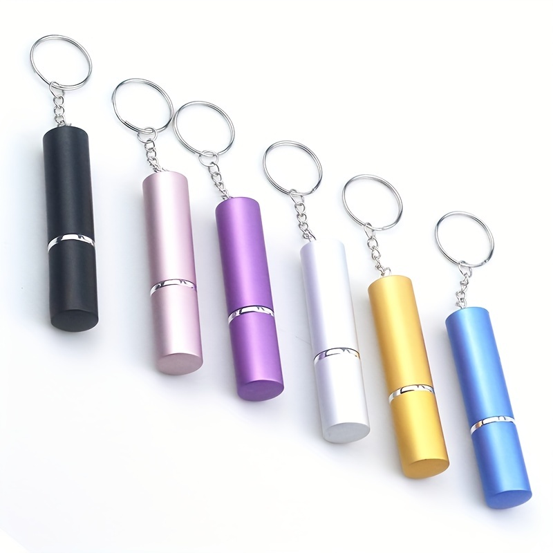 Cute Perfume Bottle Keychain Golden Alloy Key Chain Ring - Temu