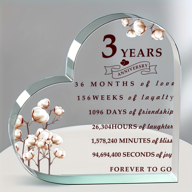 Happy Anniversary Gift 3 Years and Counting Art Board Print for Sale by  LarkDesigns