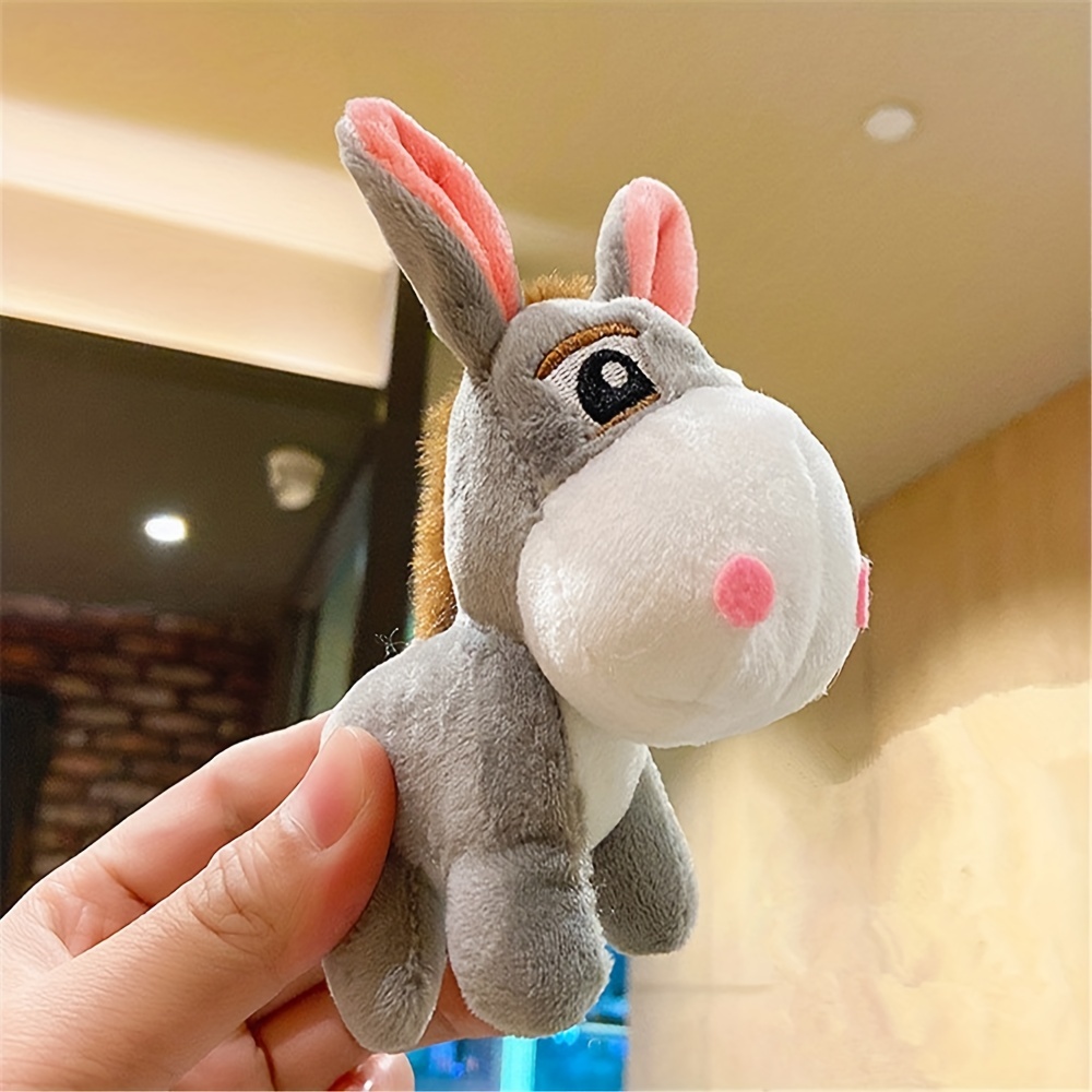 Novo bonito pequeno burro brinquedo de pelúcia pingente boneca de