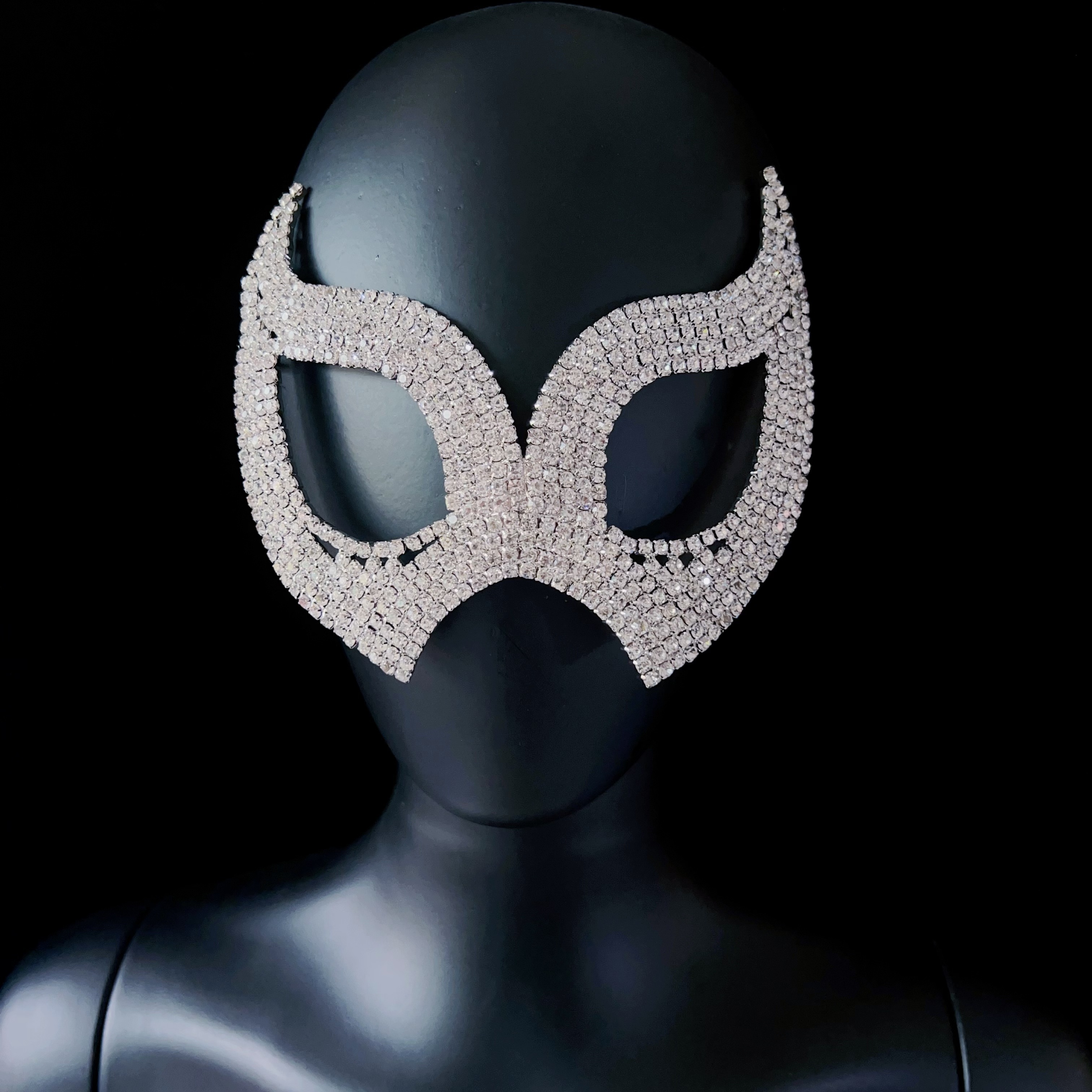 Máscara Mascarada Metal Decoración Diamantes Imitación - Temu Chile