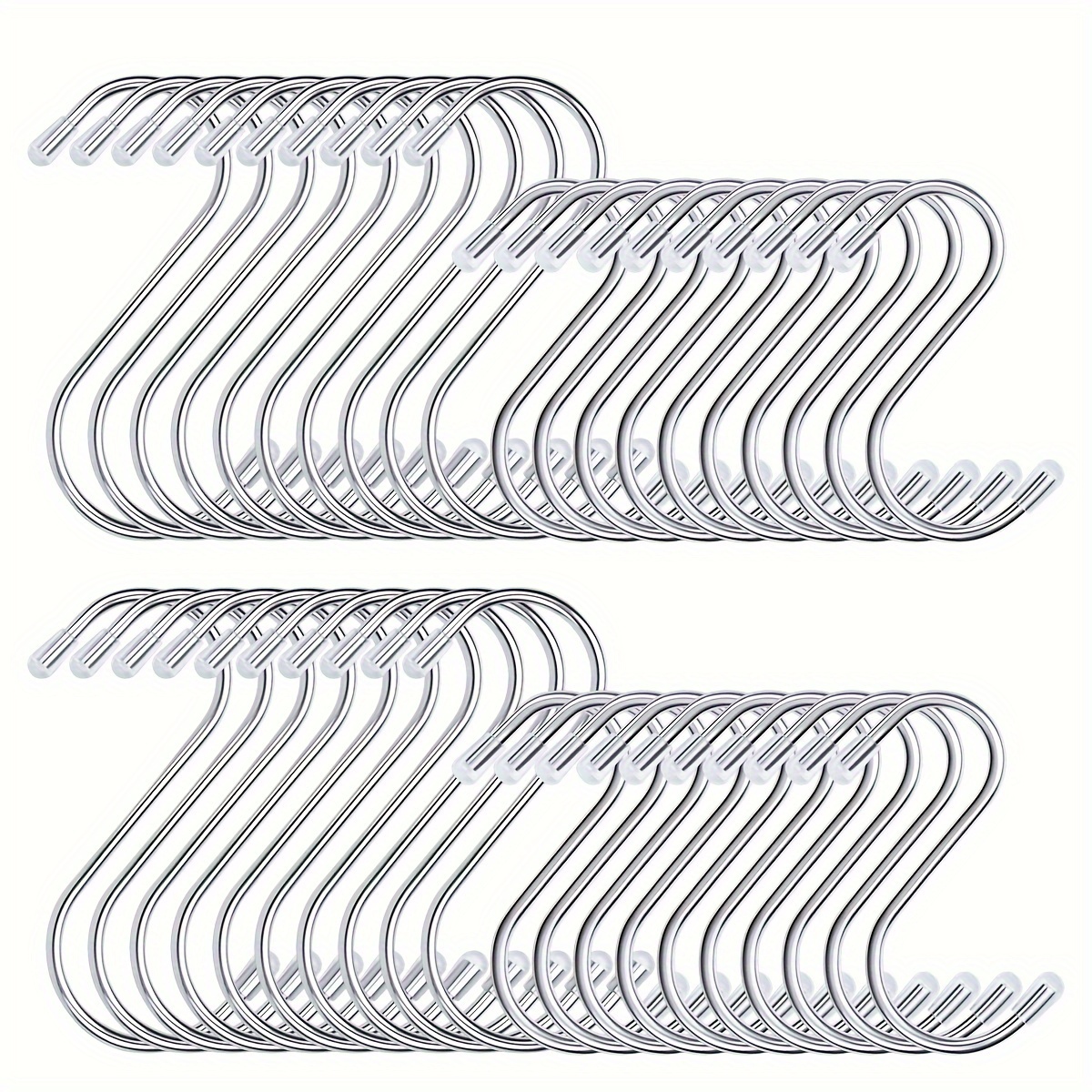 S Shaped Hooks Stainless Steel Metal Hangers Silicone - Temu
