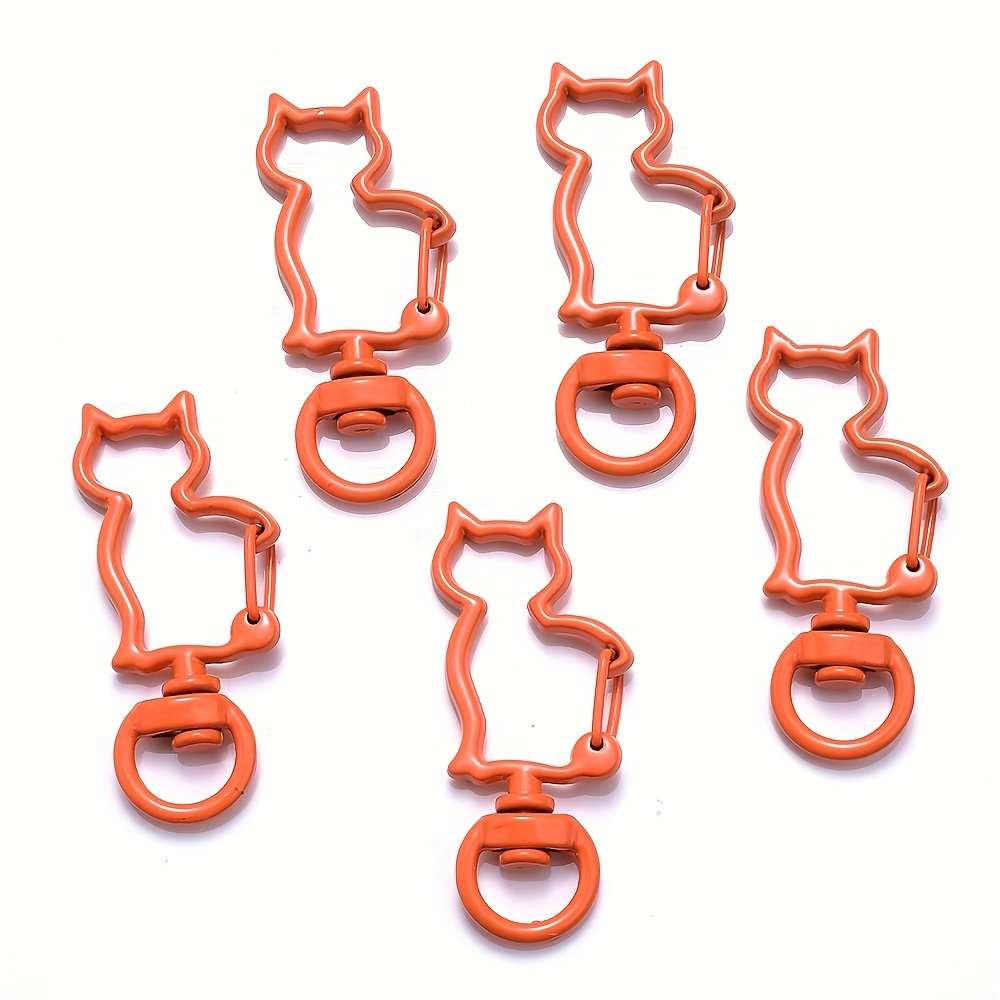 5pcs Lobster Claw Clasps Keychain For Jewelry Making, Candy Color Alloy  Lobster Clasp Swivel Trigger Clips Key Chain Ring For DIY Craft Jewelry  Making