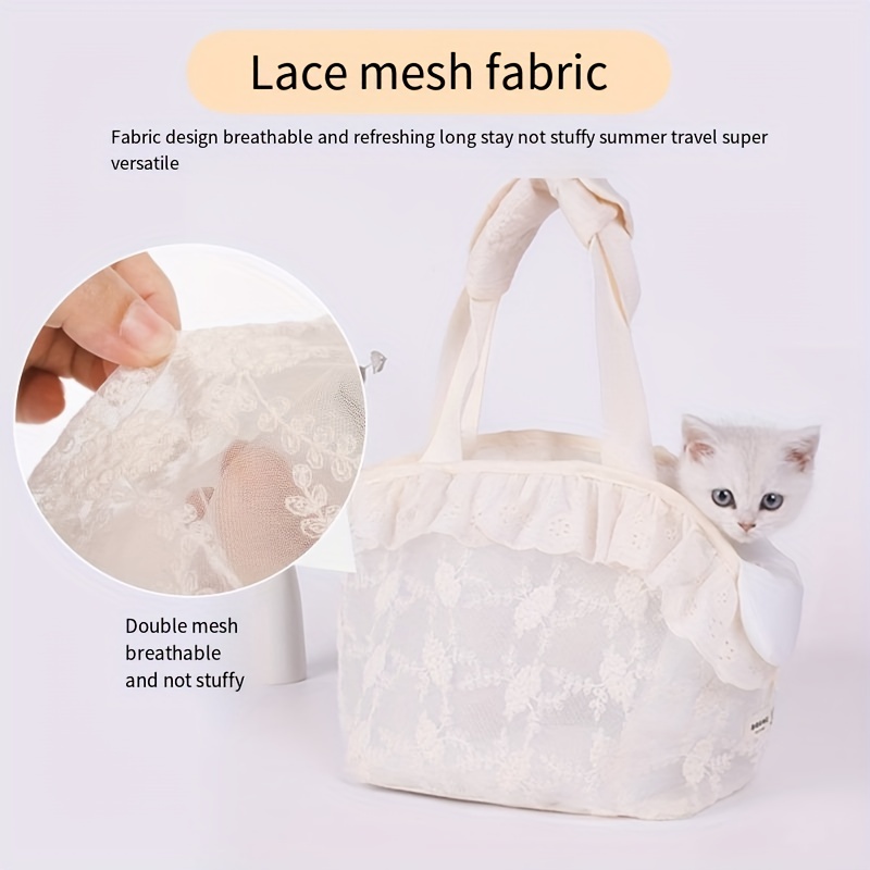 Cat Carriers Portable Pet Bag Summer Breathable Cat Carrier Hand-held  Folding Small Dog Carrier - Temu