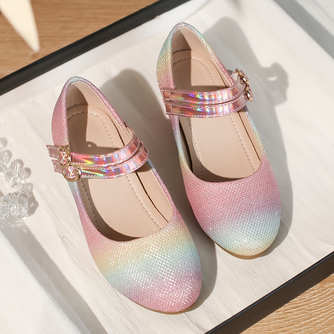 High heel hot sale rainbow shoes