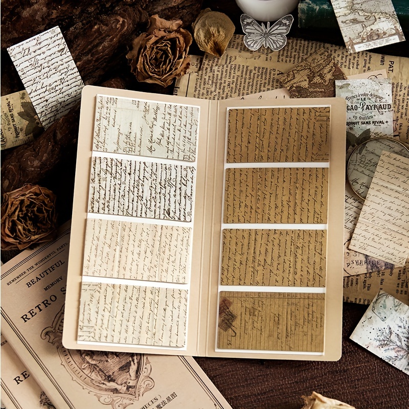 Scrapbook Paper Vintage DIY: 2 Pads Aesthetic Paper Journaling Paper for Writing, 1