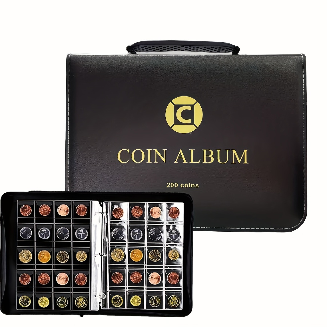 10 Pages Coins Album Collection Book Commemorative Coin - Temu