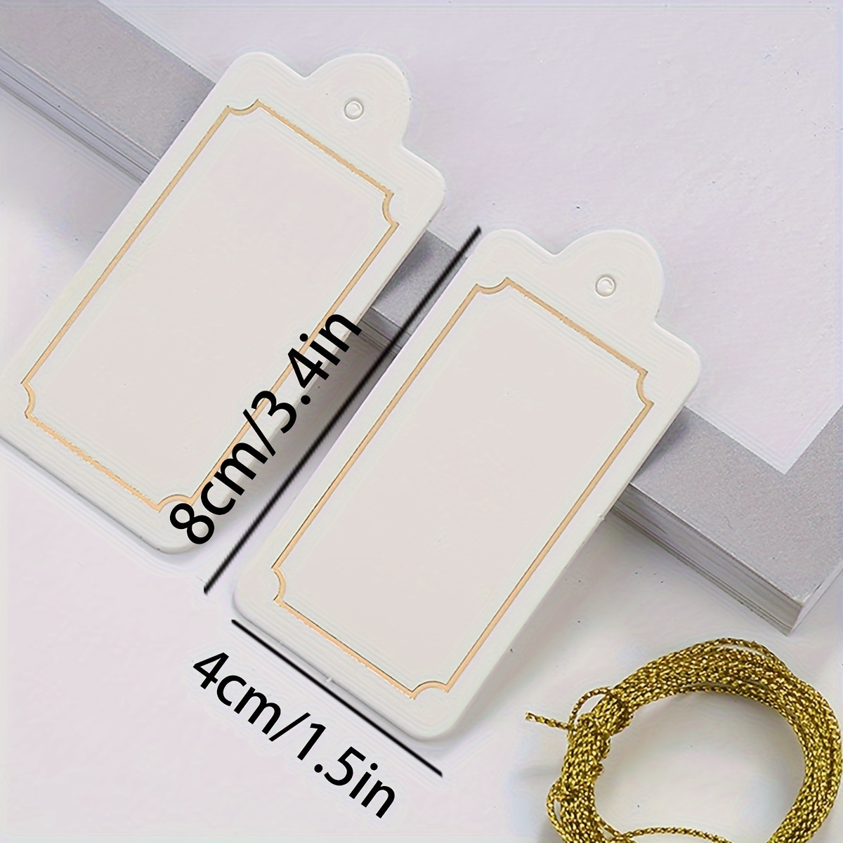 Tag Markup Tags Gift Tags With White Rope With Rope Attached - Temu