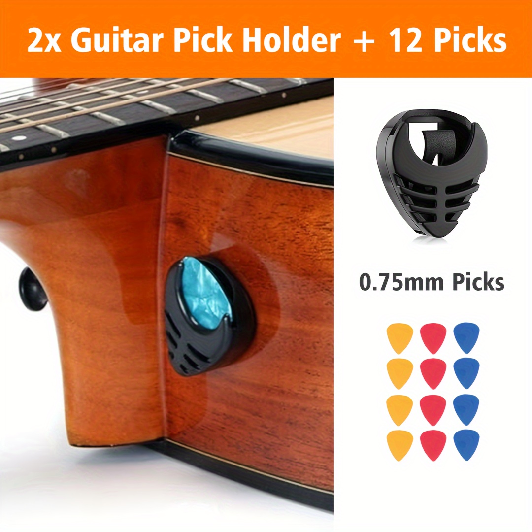 50 Pièces Plectres - Médiators Guitare - Mix d'épaisseurs 0,58 mm à 1,5 mm