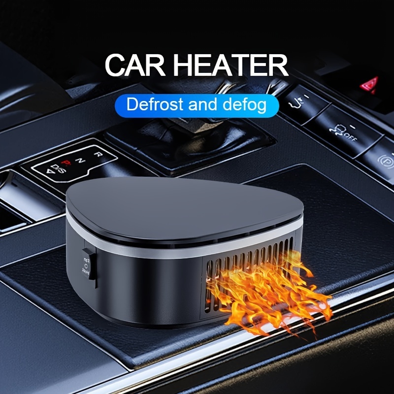 Car Heater, Defogger And Defroster, 12V With Suction Cup Bracket Defrost,  Defog And Snow Removal Car Hot Air Fan Heating Car Defogger