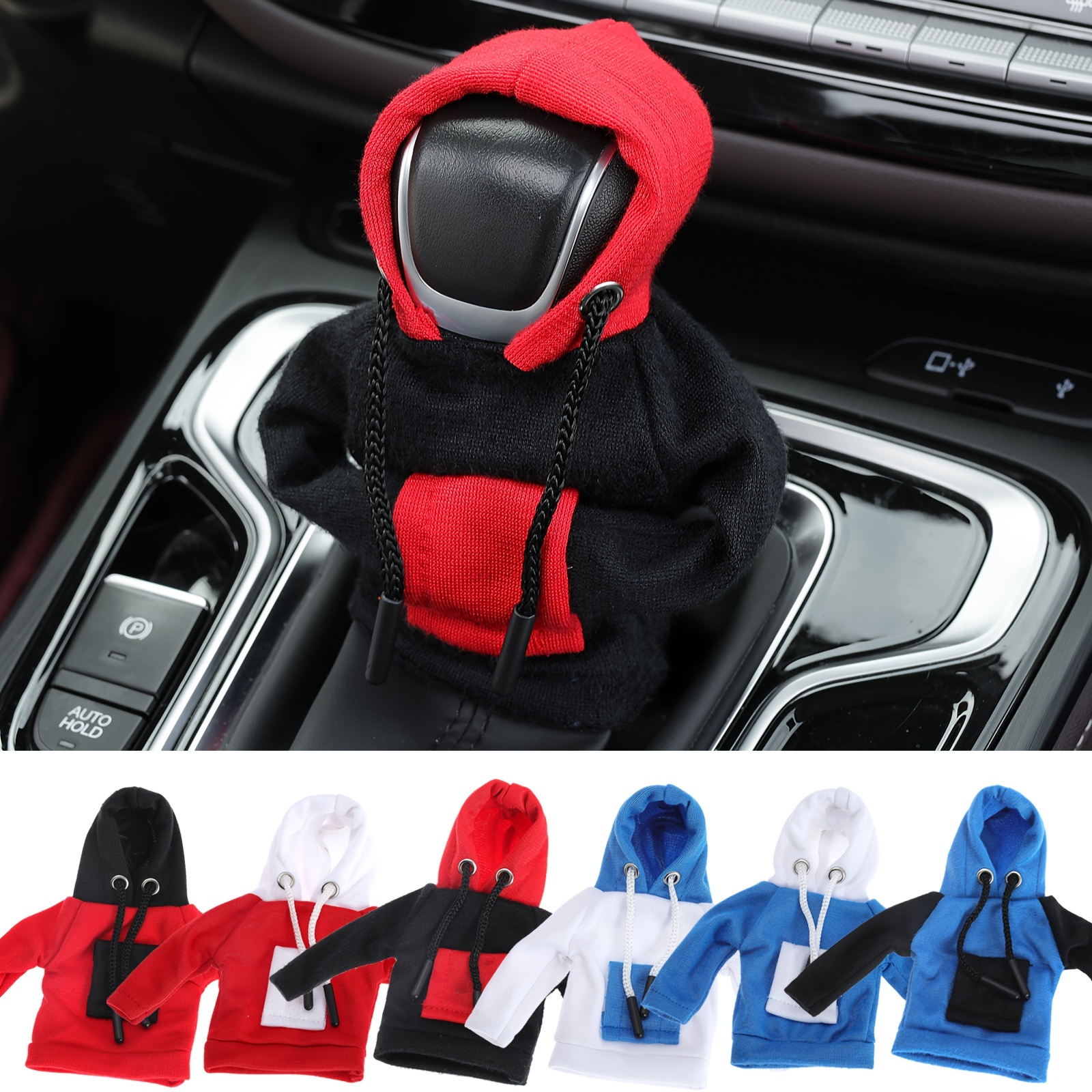 Gear Shift Hoodie Cover Car Gear Shift Cover Gear Handle Decoration Manual  Automatic Universal Sweatshirt Change Lever Cover