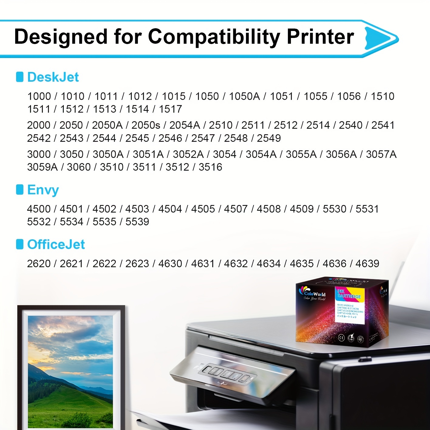 Remanufactured Ink Cartridge For HP 301 XL HP301XL Cartridges Envy 5530  Deskjet 2050 2540 2510 3050 1000 1050 5530 4500 Printer