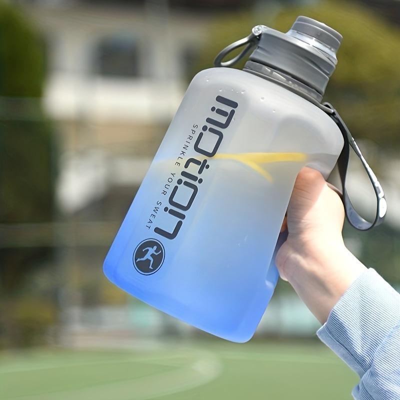 Large Capacity Big Belly Water Cup, Gradient Color Leakproof Plastic Water  Bottle, Suitable For Fitness Sports - Temu