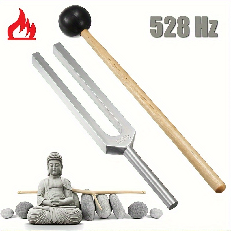 528hz Tuning Fork For Yoga And Healing With Cloth Bag And - Temu