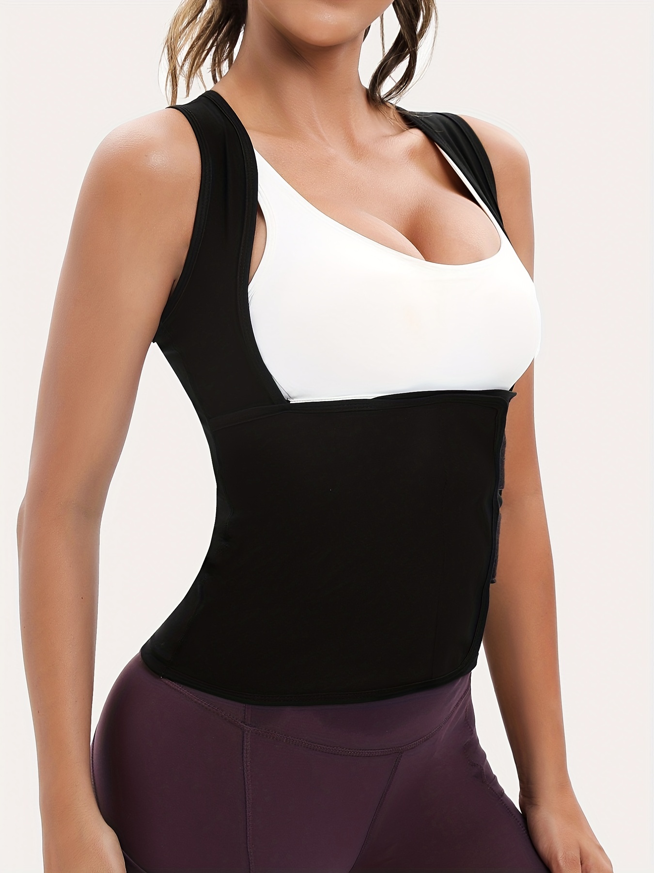 Sudadera deportiva para mujer, camiseta sin mangas de entrenamiento prémium  para adelgazar y moldear el cuerpo, pérdida de peso y desintoxicación