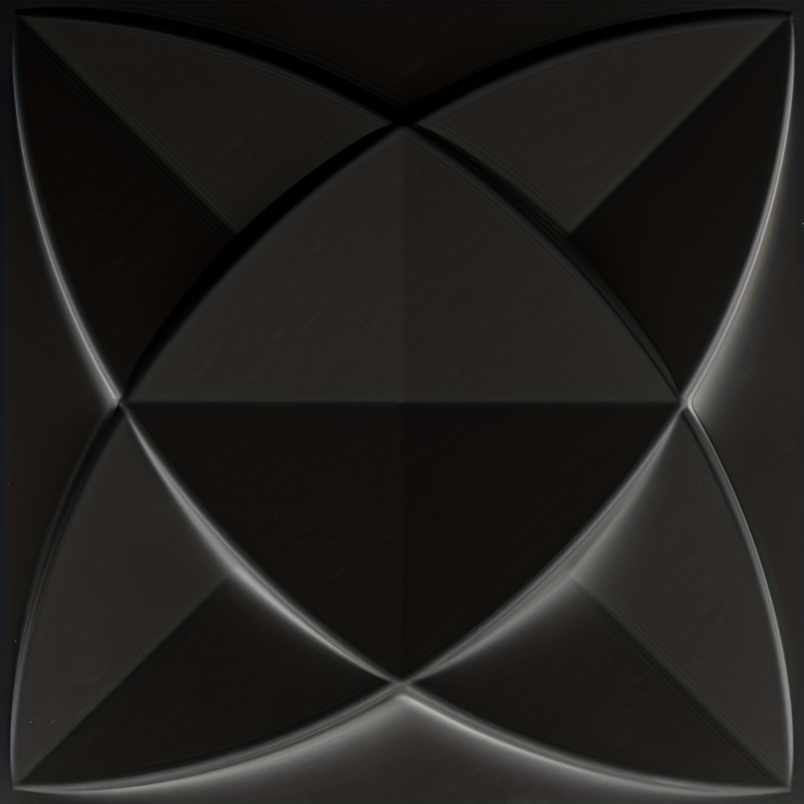 Pared Panel Decorativo 3D Estrella Blanco Caja x3m2 (12 Paneles 50x50 c/u)  WALL FORMS