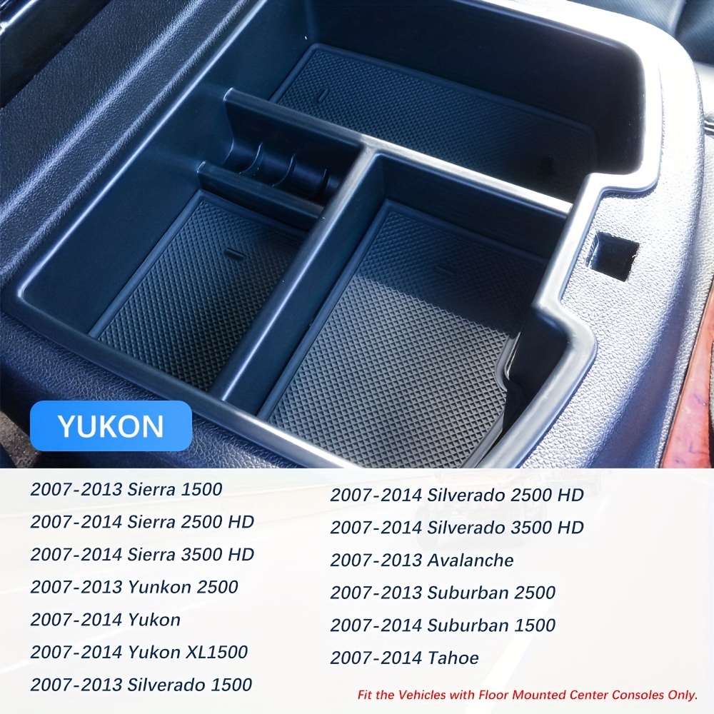 Für Tahoe/silverado/yukon 2007-2014 Mittelkonsole Armlehnen-einsatz-organizer-schale  - Auto - Temu