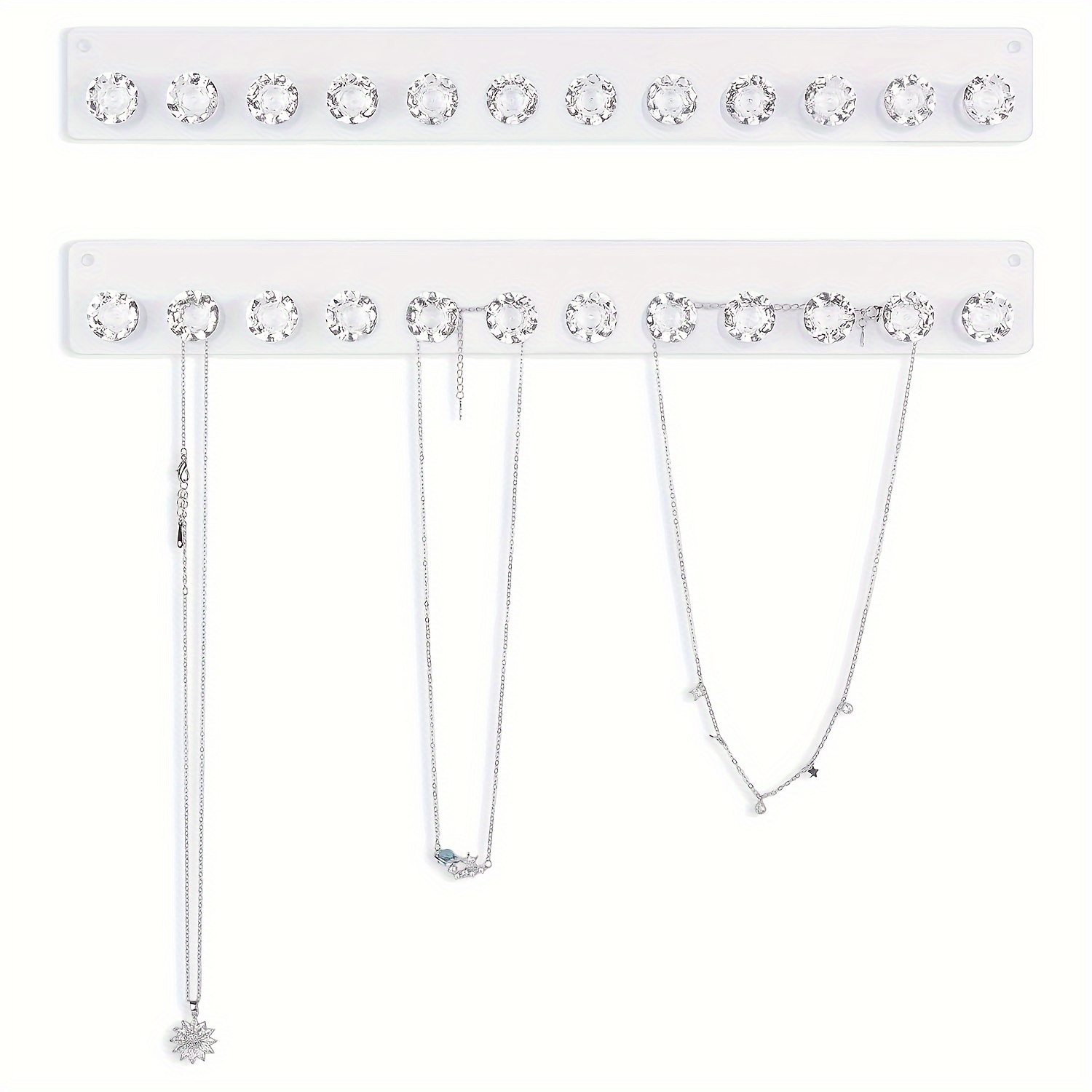 Acrylic Transparent Necklace Hanger Wall Hanging Jewelry - Temu