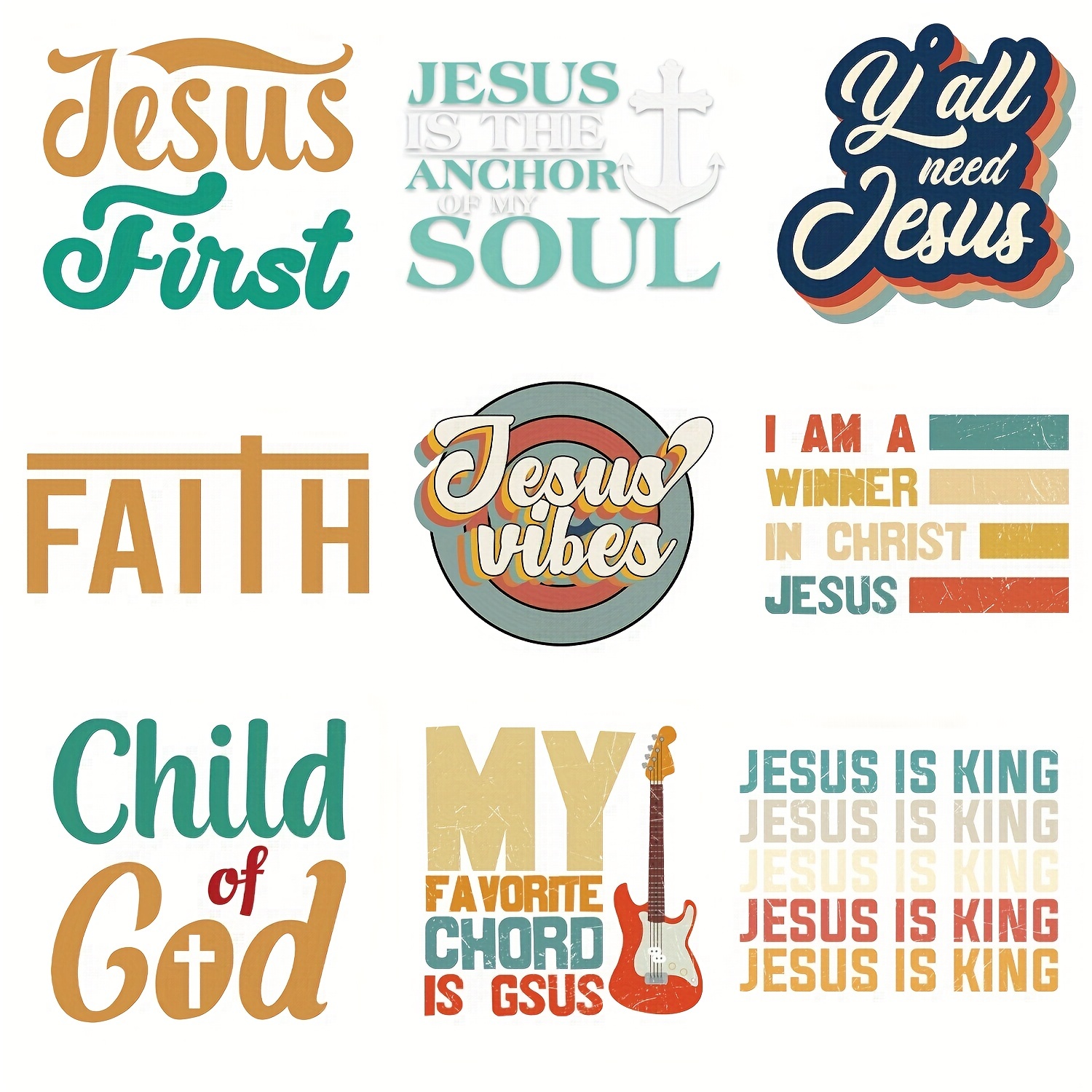 Funny Jesus Christ Embroidered Patch Iron Patches for Clothing