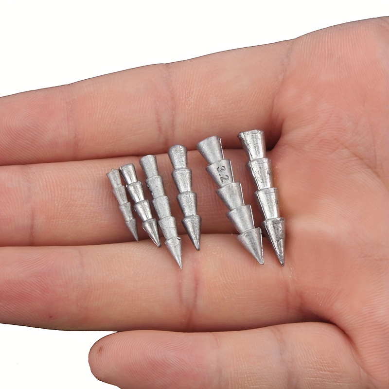 10Pcs Lead Nail Weights Fishing Sinker Insert Weight For Worm Nail